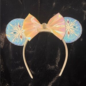 Homemade Iridescent Snowflake Ears